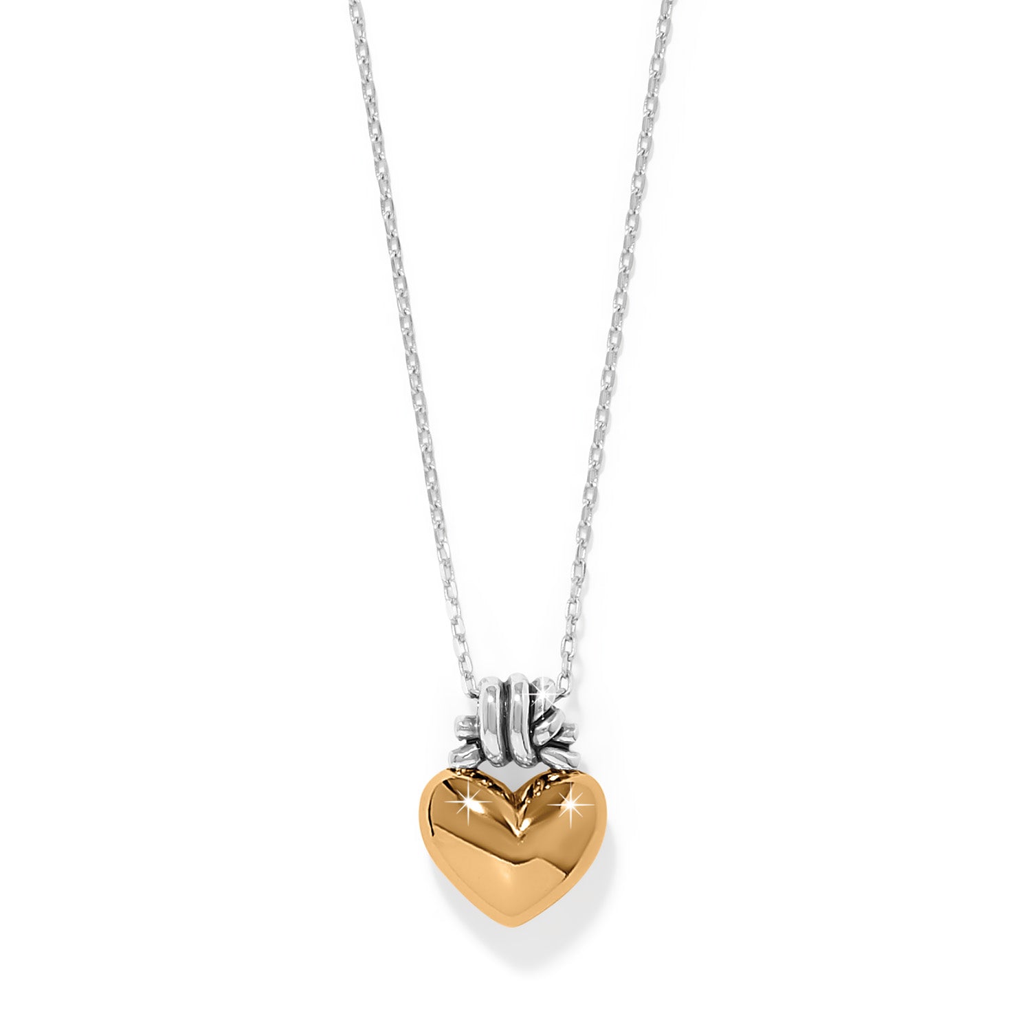 Intelrok Love Knot Heart Necklace