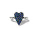 Brighton Love Messages B Love Ring — Silver-Blue