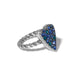 Brighton Love Messages B Love Ring — Silver-Blue