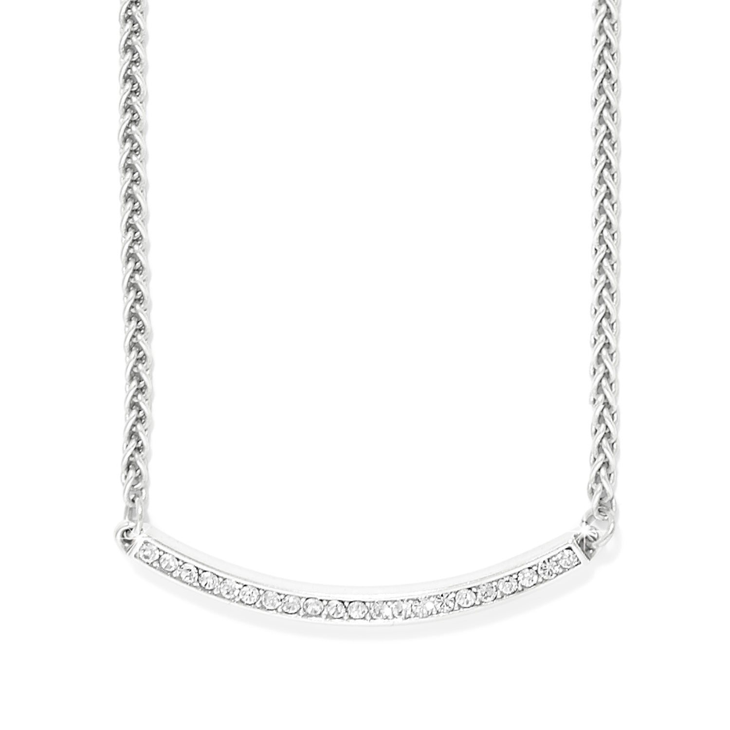 Meridian Geo Bar Silver Necklace