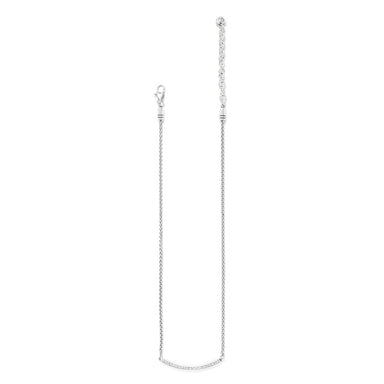 Meridian Geo Bar Silver Necklace