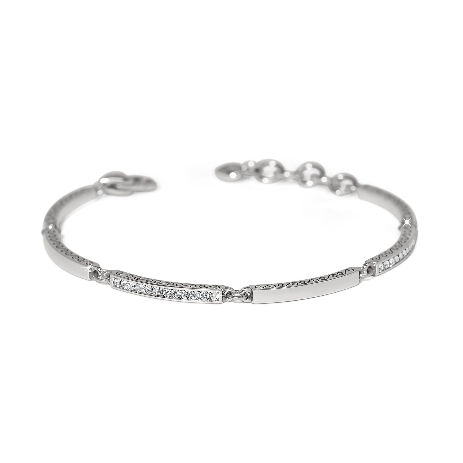Meridian Geo Silver Bar Bracelet