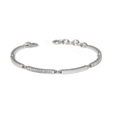 Meridian Geo Silver Bar Bracelet