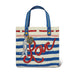 Striped Love Canvas Tote