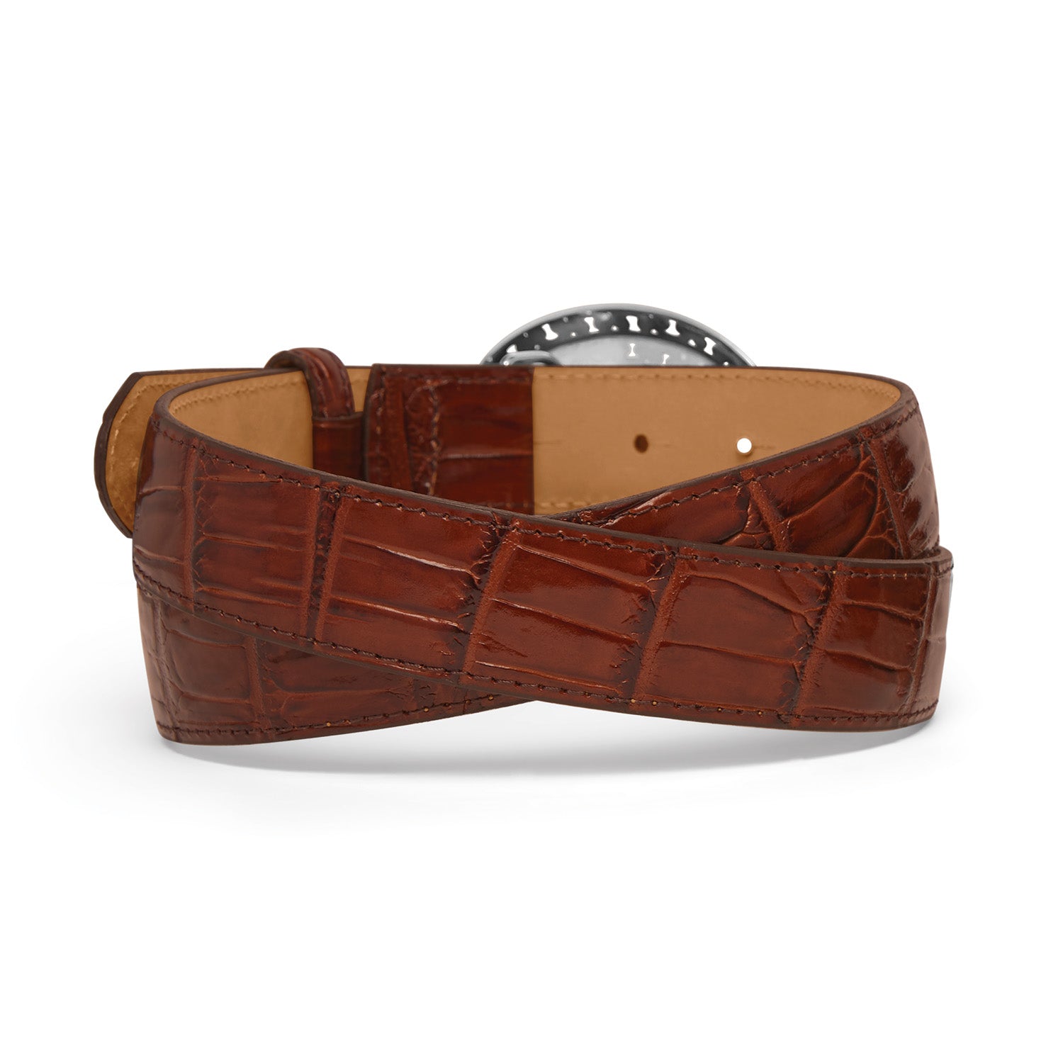 Brighton Filigree Ladies Belt — Dark Brown