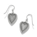 Brighton Colormix Heart Blues French Wire Earrings — Silver-Blues