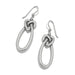 Brighton Interlok Linked Hearts French Wire Earrings — Silver