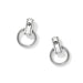 Brighton Mosaic Two Tone Mini Post Drop Earrings — Silver-Gold