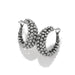 Brighton Pretty Tough Blossom Hoop Earrings — Silver
