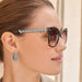 Brighton Pretty Tough Blossom Hoop Earrings — Silver
