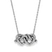 Brighton Interlok Linked Hearts Necklace — Silver