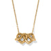 Brighton Interlok Linked Hearts Necklace — Gold