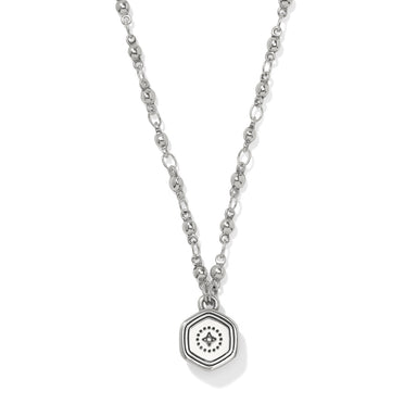 Brighton Mosaic Nova Mini Pendant Necklace — Silver-Gold