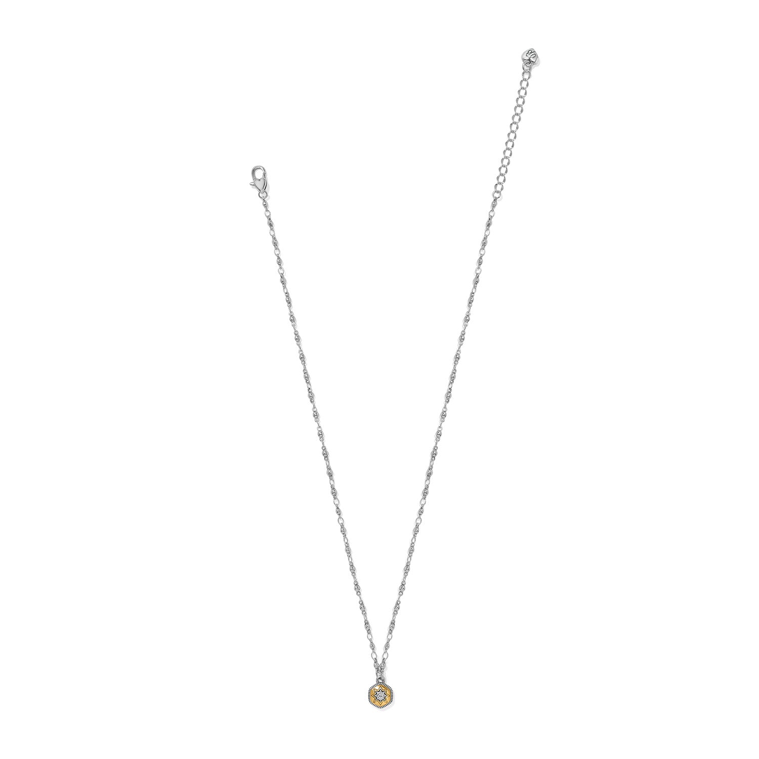 Brighton Mosaic Nova Mini Pendant Necklace — Silver-Gold
