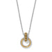 Brighton Mosaic Two Tone Link Ring Necklace — Silver-Gold