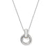 Brighton Mosaic Two Tone Link Ring Necklace — Silver-Gold