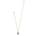 Brighton One Heart Duo Heart Petite Necklace — Gold-Blue