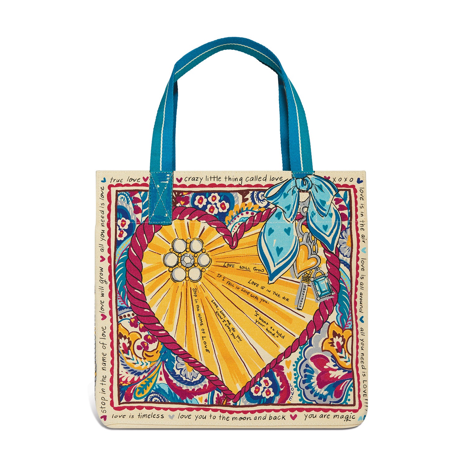 Love Story Canvas Tote