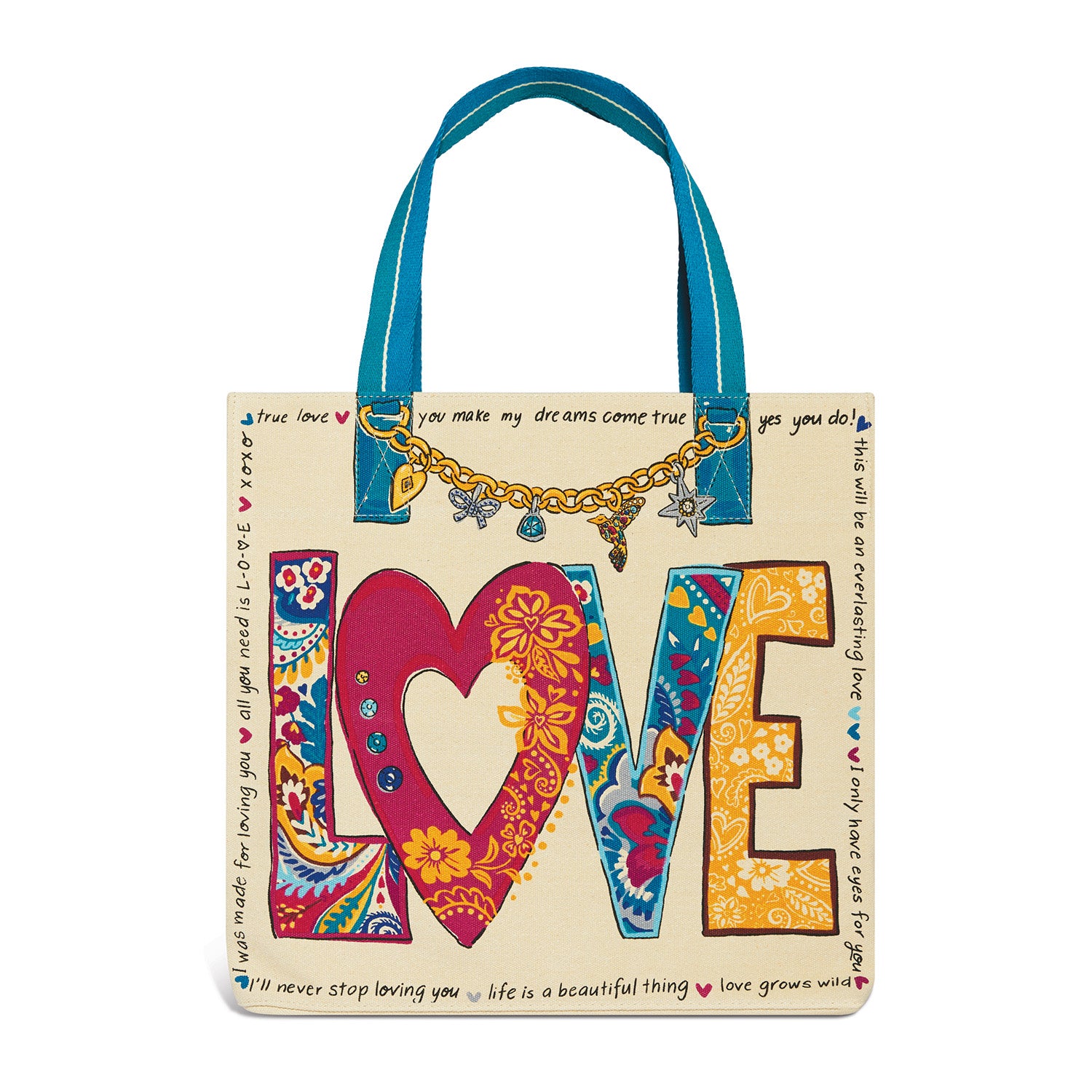 Love Story Canvas Tote