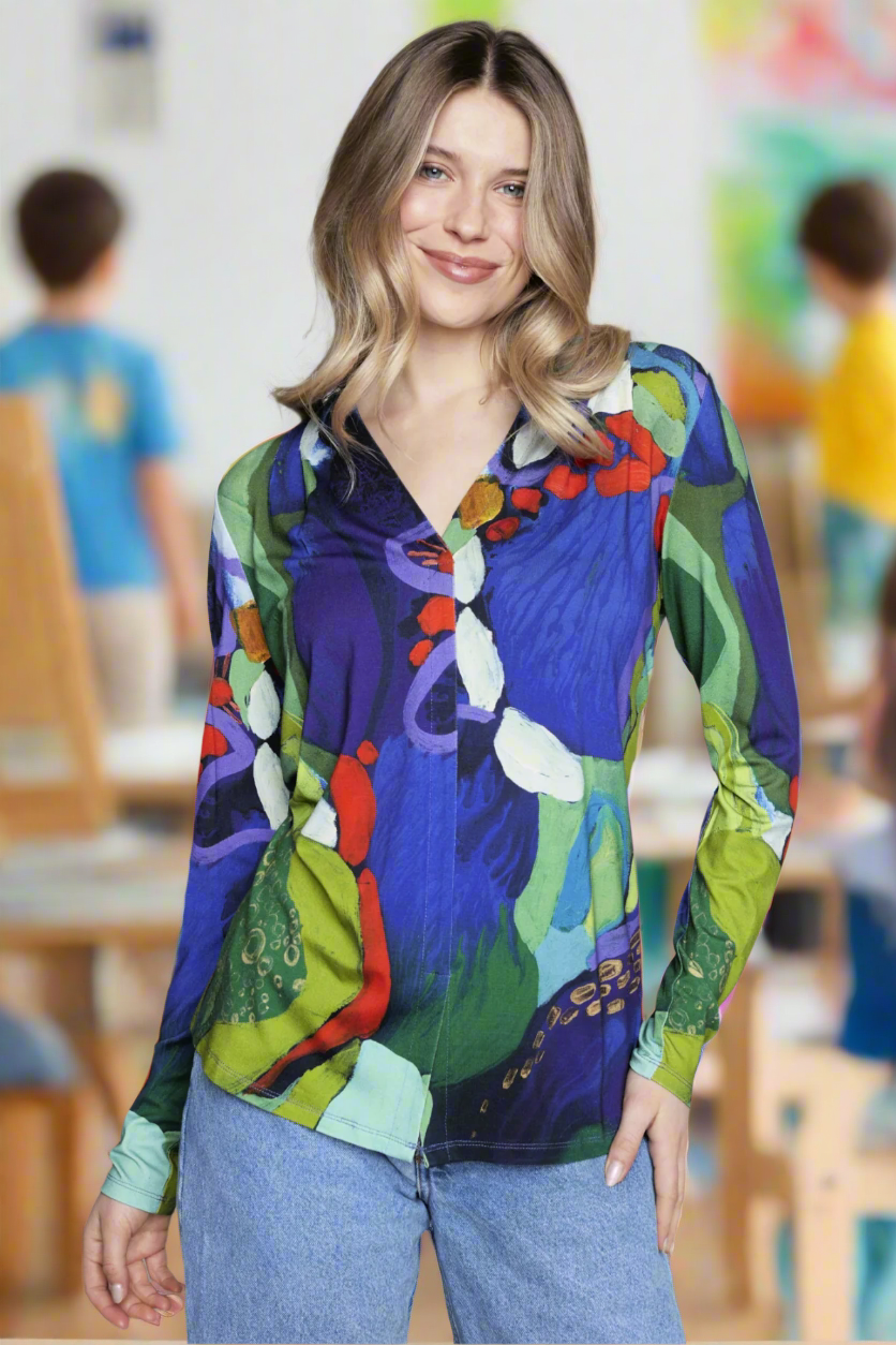 Artist Print Blouse