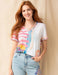 Painted V-neck Tee