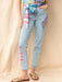 Painted Jeans & Scarf Belt