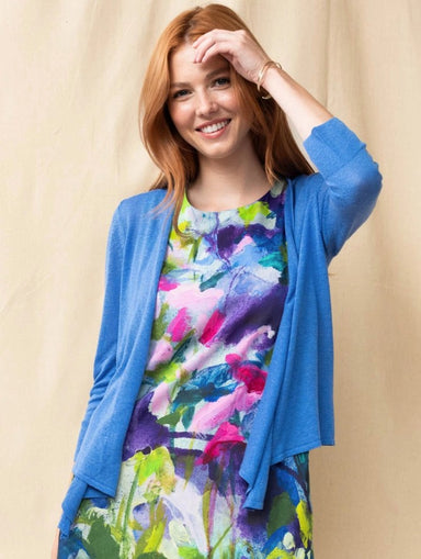 Watercolor Floral Print Dress