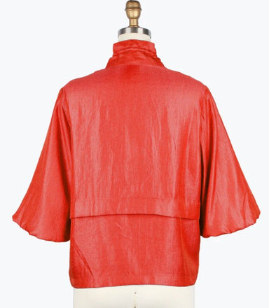 Coral Blouson Sleeve Jacket