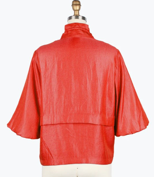 Coral Blouson Sleeve Jacket