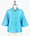 Sky Blue Blouson Sleeve Jacket