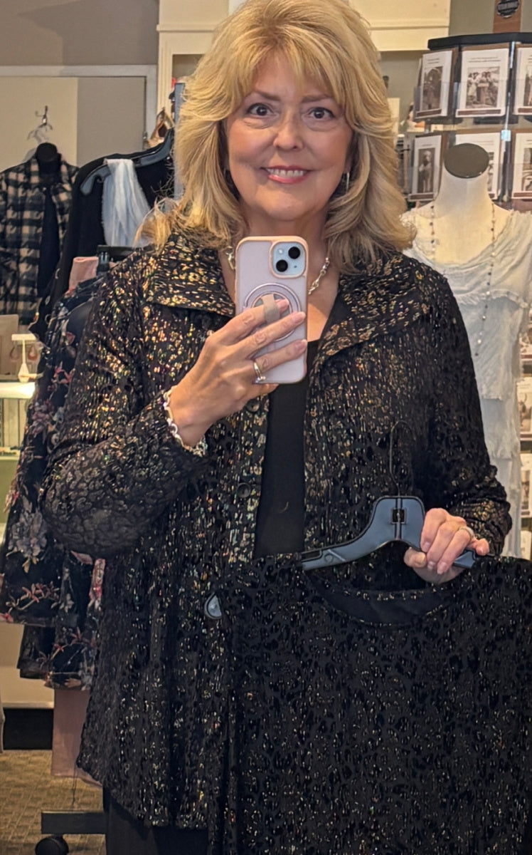 Black & Gold SparklyTwin Set