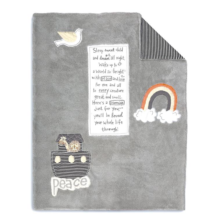 Noah's Ark Blanket 30" X 40"