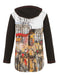 Parisian Reflection Zipped Hoodie