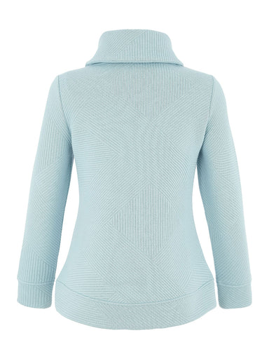 Seafoam Graphic Lines Pocket Tunic