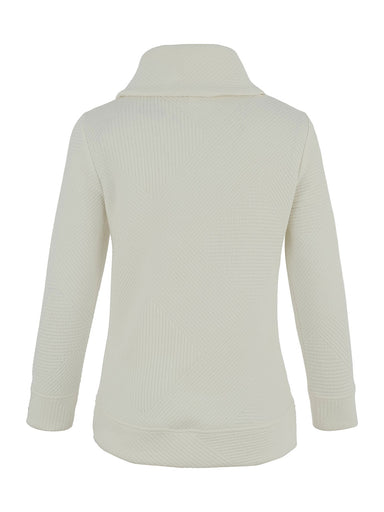 Off White Graphic Lines Pocket Tunic