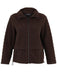 Brown Basket Weave Zip Up Jacket