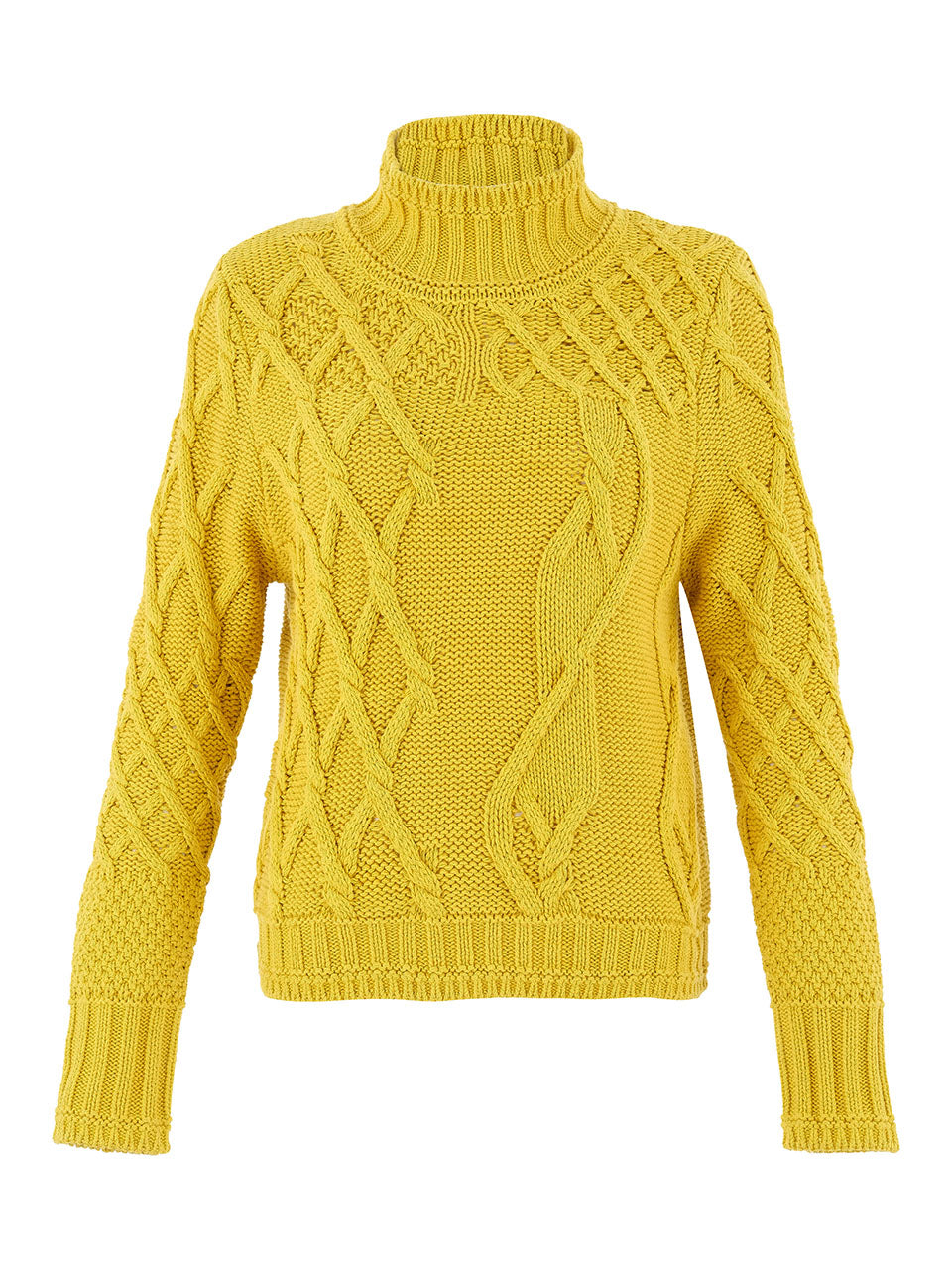 Chartreuse Cotton Blend Sweater