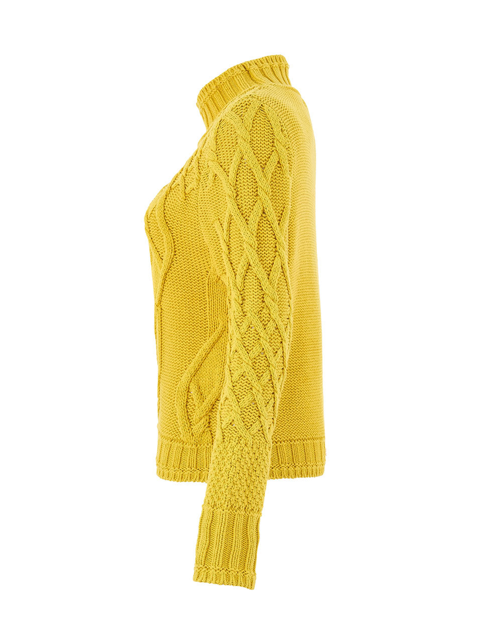Chartreuse Cotton Blend Sweater