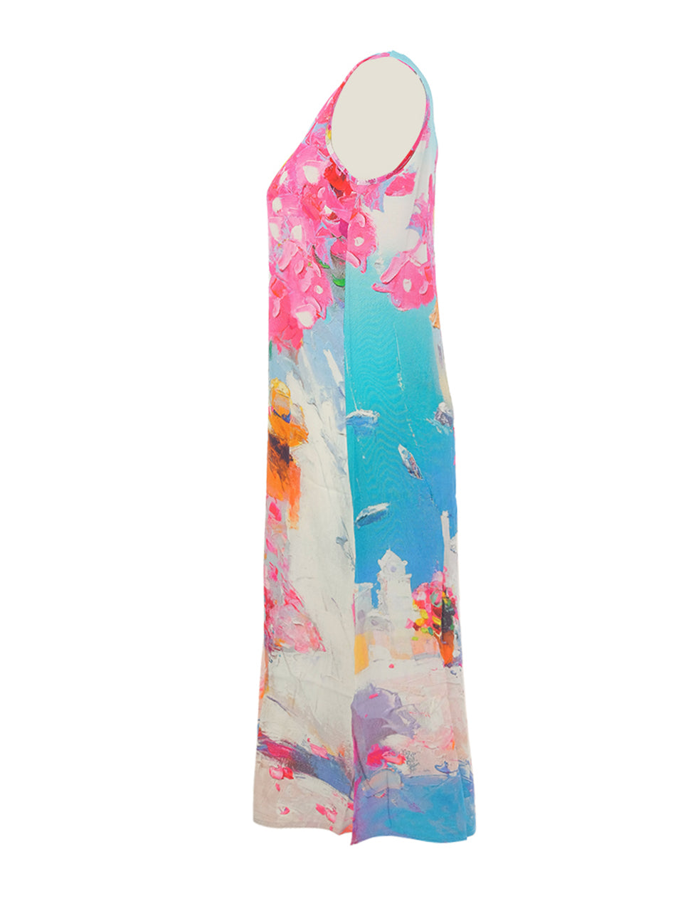 V-neck Impressionist Dress