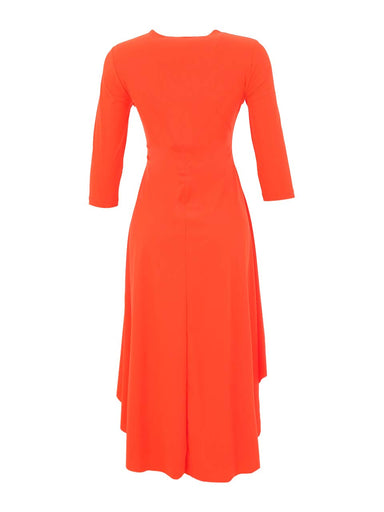 Coral 3/4 Sleeve Dress