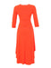 Coral 3/4 Sleeve Dress