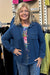 Escape by Habitat Terry Knit Shacket — Medium Wash