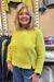 Escape by Habitat Waffle Knit Top — Citron