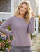 Escape by Habitat Geometric Diamond Pattern Sweater — Rosewater