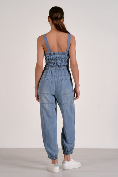 Elan Light Wash Denim Jumpsuit - Fresh Chapter