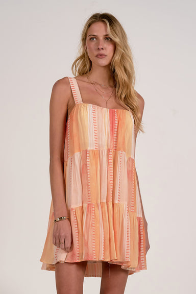 Coral Tiered Sundress