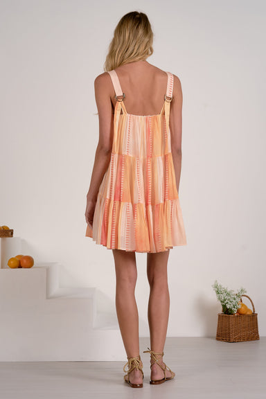 Coral Tiered Sundress