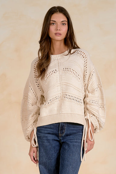 Off White Open Knit Sweater