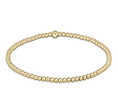 Classic Gold 2.5mm Bead Bracelet