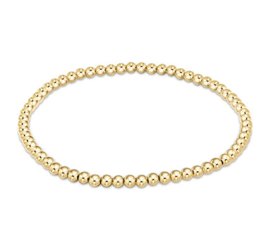 Classic Gold 3MM Bead Bracelet